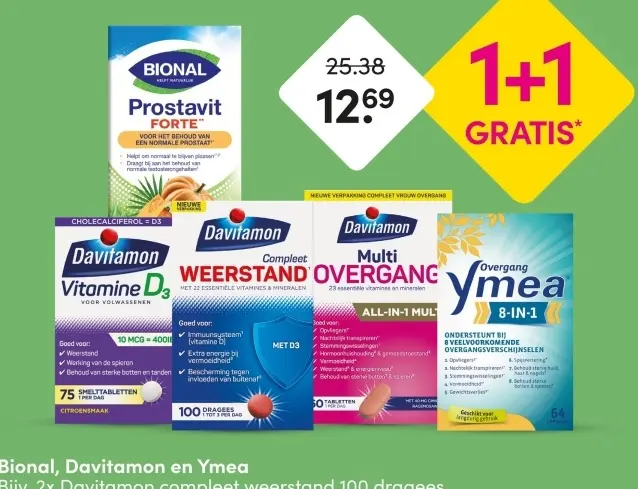 Aanbieding: Bional, Davitamon en Ymea