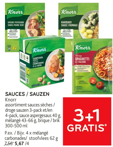 Offre: Knor Sauces
