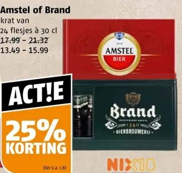 Aanbieding: Amstel of Brand