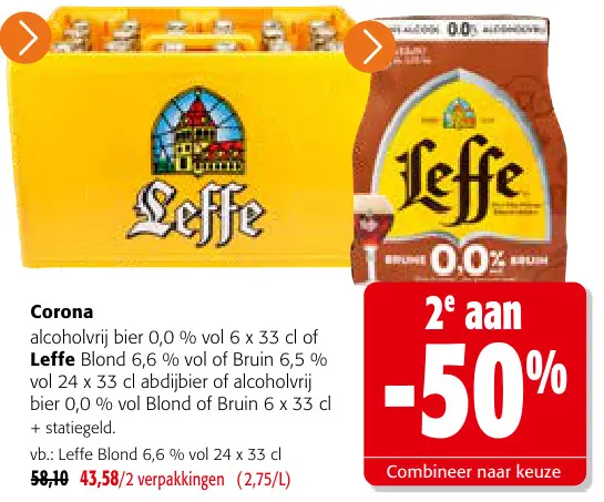 Promotie: Corona of Leffe