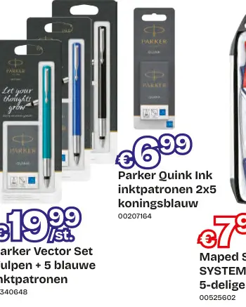 Promotie: Parker Vector Set vulpen