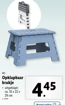 Aanbieding: Opklapbaar krukje