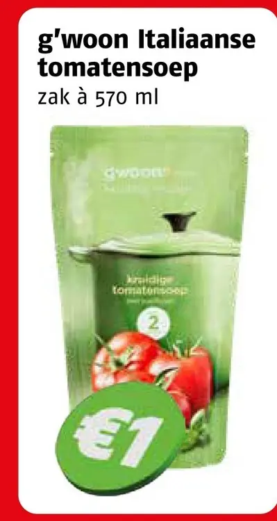 Aanbieding: Italiaanse tomatensoep