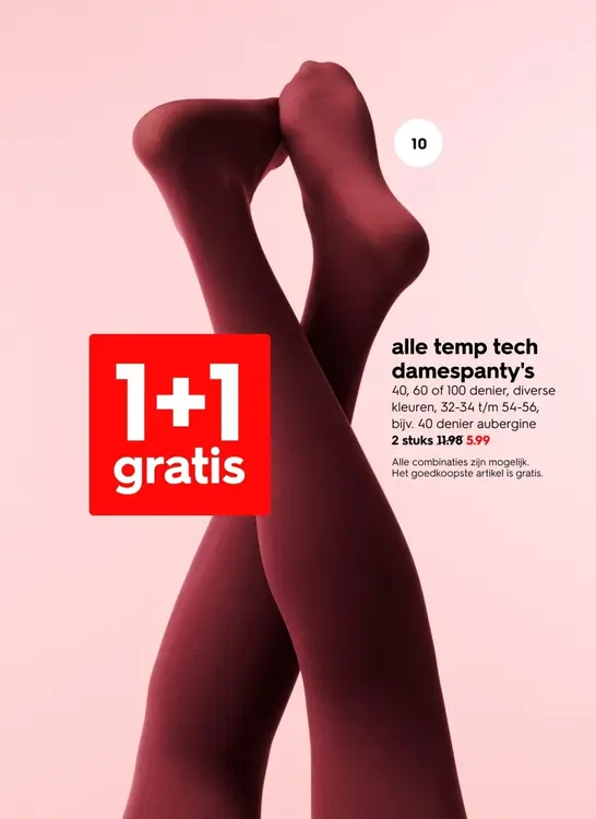Aanbieding: Alle temp tech damespanty's