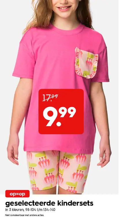 Promotie: geselecteerde kindersets