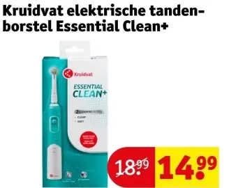 Promotie: elektrische tandenborstel Essential Clean+