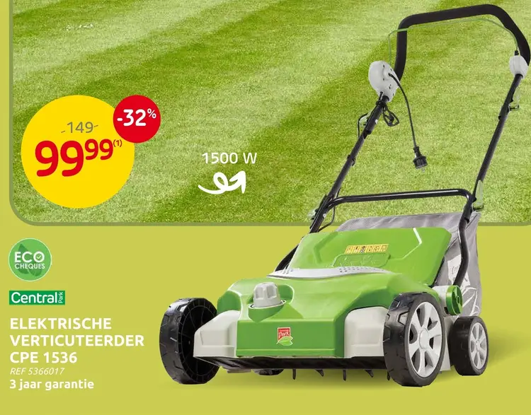 Promotie: Elektrische verticuteerder CPE 1536