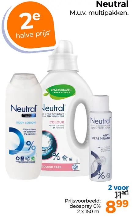 Aanbieding: Neutral deospray 0%