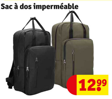 Offre: Sac à dos imperméable