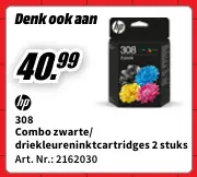 Promotie: HP Driekleureninkt cartridge