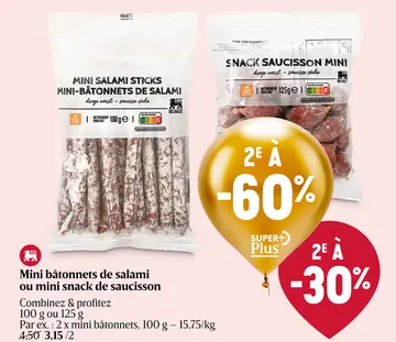 Offre: Saucissons secs | Mini sticks