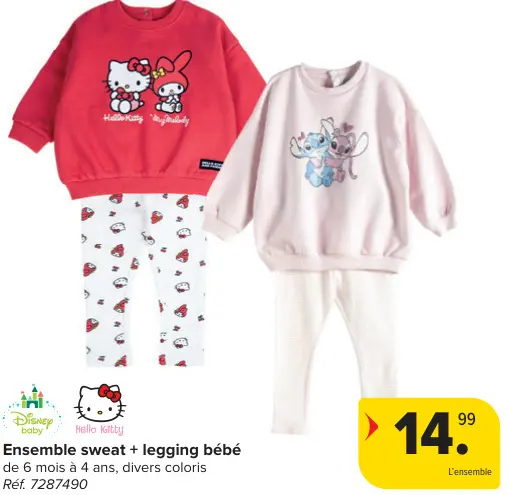 Offre: Ensemble sweat + legging bébé