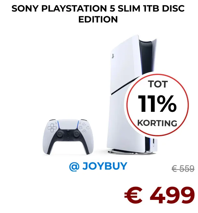 Aanbieding: Playstation 5 slim 1TB disc edition