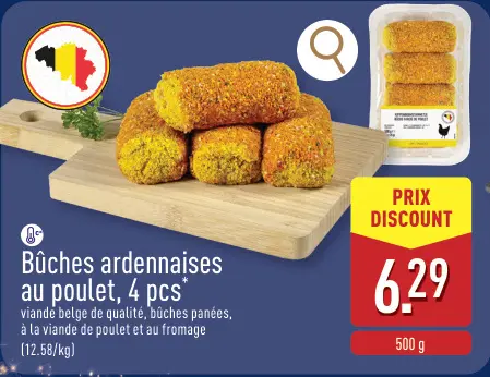 Offre: Bûches ardennaises au poulet