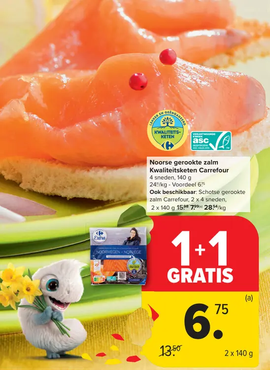 Promotie: Noorse gerookte zalm Kwaliteitsketen Carrefour