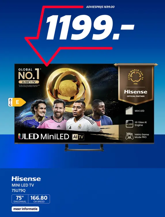 Aanbieding: 75U79Q MINI LED TV