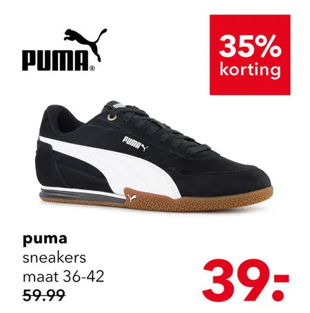 Aanbieding: Puma Bella Donna dames sneakers zwart wit