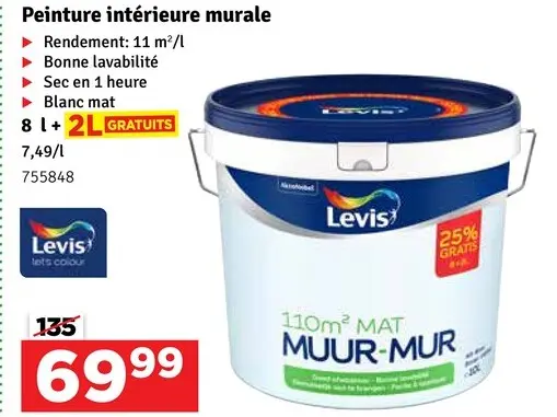 Offre: Peinture intérieure murale