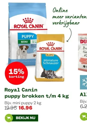 Aanbieding: Puppy brokken t/m 4 kg