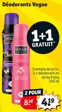 Offre: Déodorants