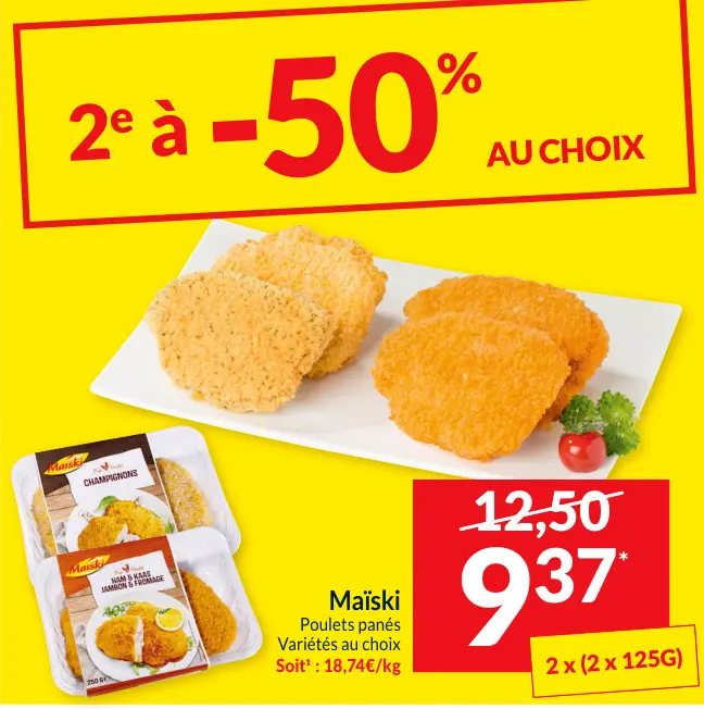 Offre: Poulets panés