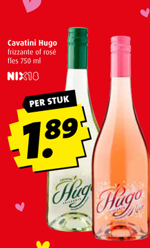 Aanbieding: Cavatini Hugo frizzante of rosé