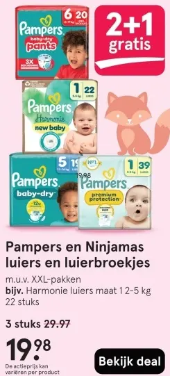 Aanbieding: Luiers en luierbroekjes