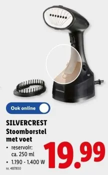 Promotie: Stoomborstel met voet