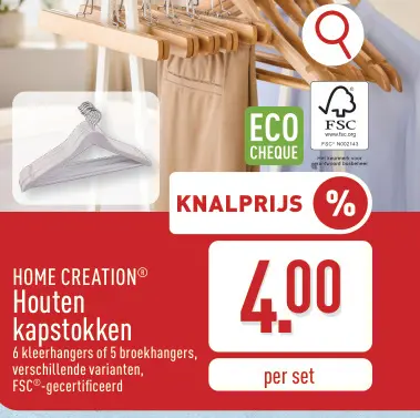 Promotie: Houten kapstokken