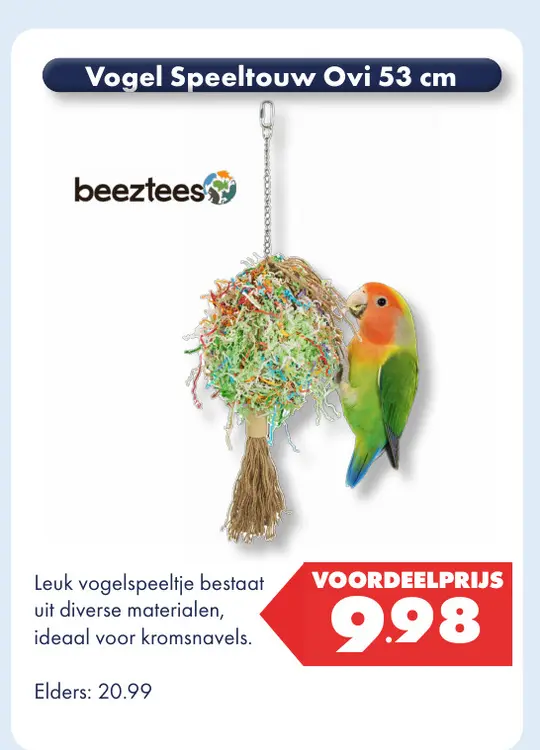 Aanbieding: Vogel Speeltouw Ovi 53 cm