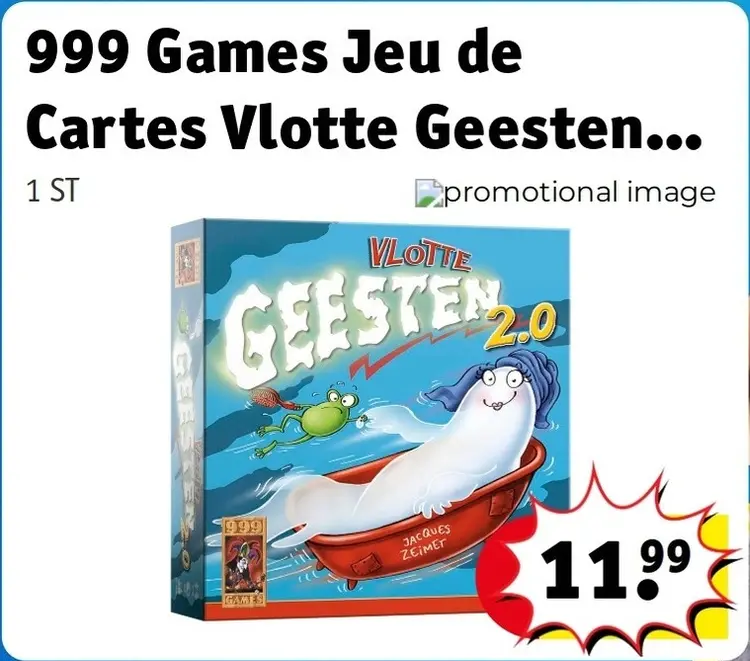Offre: Jeu de Cartes Vlotte Geesten 2.0