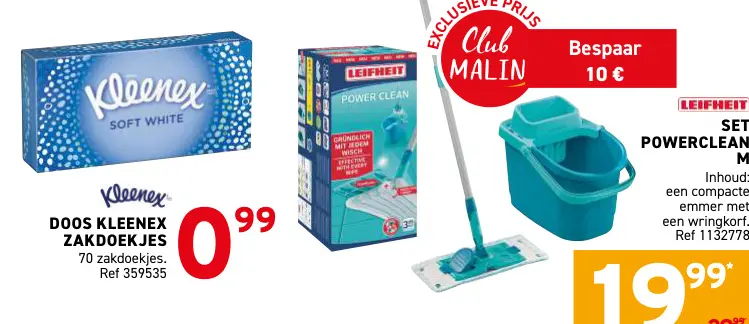 Promotie: Doos Kleenex zakdoekjes
