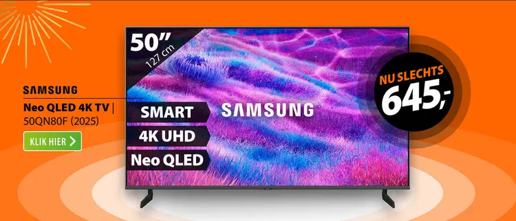 Aanbieding: Samsung Neo QLED 4K 50QN80F (2025)