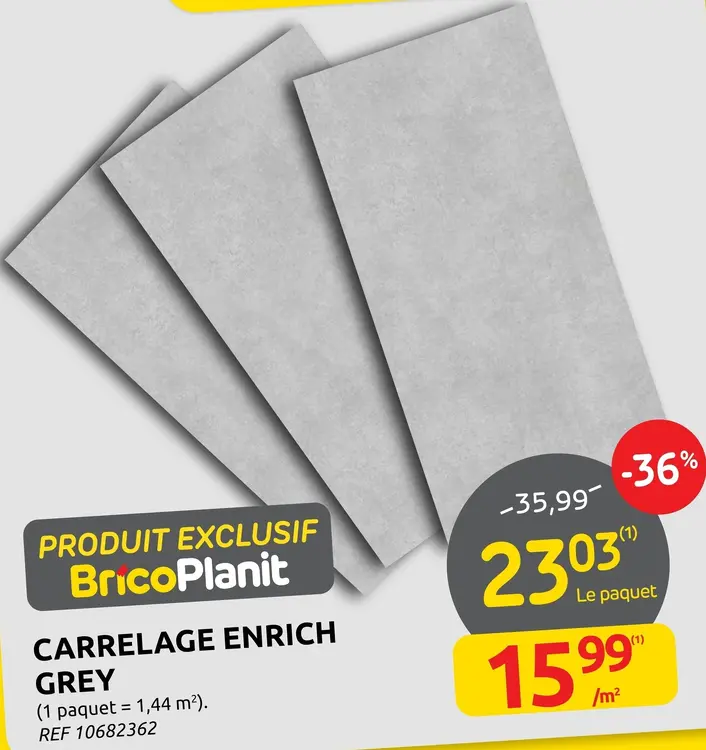 Offre: BricoPlanit Carrelage Enrich Grey