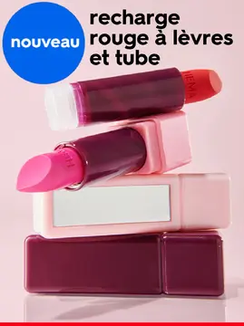 Offre: Recharge rouge à lèvres et tube
