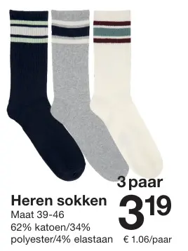 Aanbieding: Heren sokken