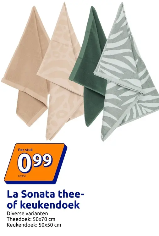 Aanbieding: La Sonata thee- of keukendoek