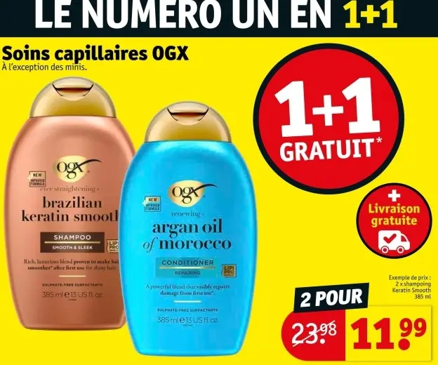 Offre: Soins capillaires OGX
