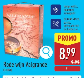 Aanbieding: Rode wijn Valgrande