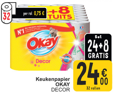 Aanbieding: Keukenpapier OKAY DECOR