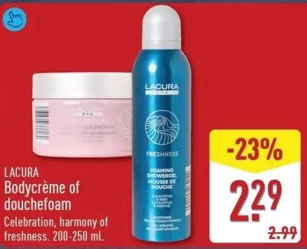 Aanbieding: Bodycrème of douchefoam