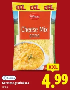 Aanbieding: Geraspte gratinkaas