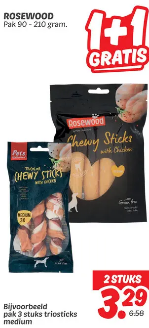 Aanbieding: Chewy Sticks with Chicken