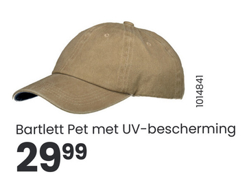 Aanbieding: Bartlett Pet met UV - bescherming