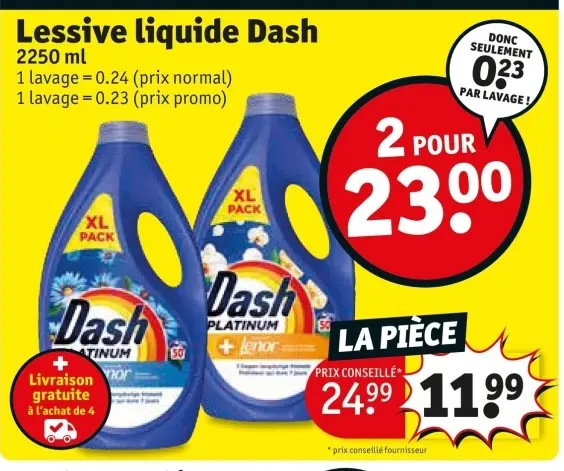 Offre: Lessive liquide