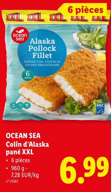 Offre: Colin d'Alaska pané XXL