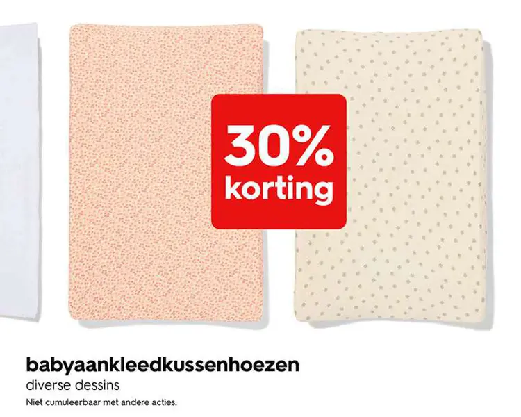 Promotie: Babyaankleedkussenhoezen