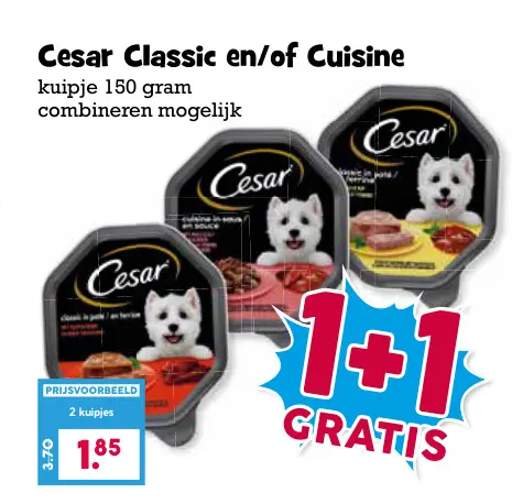 Aanbieding: Cesar Classic en/of Cuisine