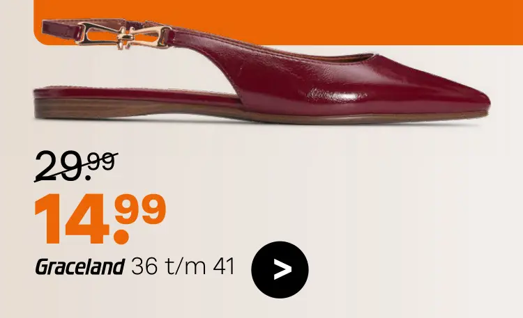 Promotie: Slingback ballerina's