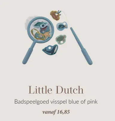 Aanbieding: Badspeelgoed visspel blue of pink